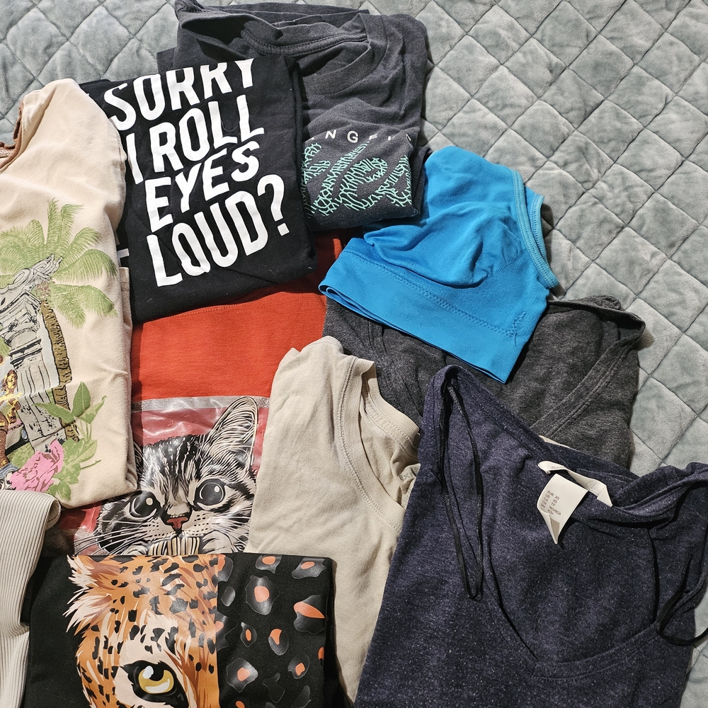 Assorted Graphic and Solid T-Shirts - Picture 3 of 4